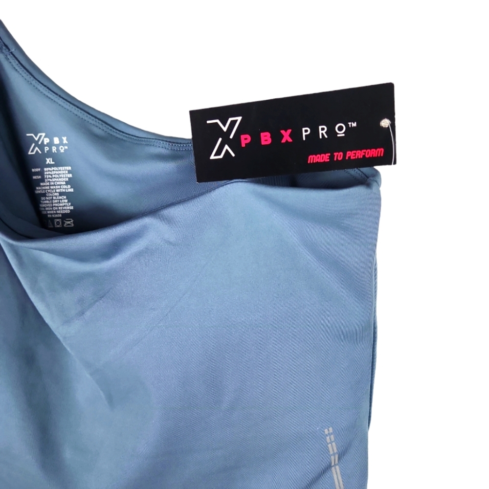 XPBX pro, 0347, Women's light blue one shoulder crop top, size XL - Picture 3 of 3